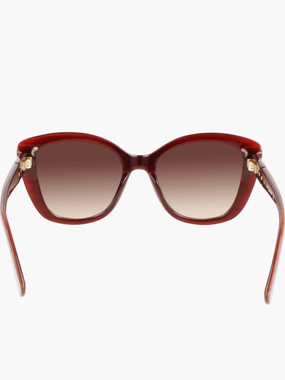 Longchamp Roseau 54mm Butterfly Sunglasses Brown Gradient Authentic New